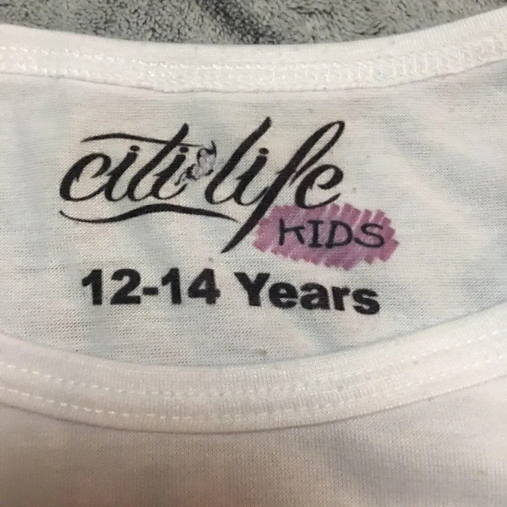 City life kids shirt size 12/14